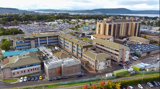 Raigmore Hospital zone map NHS Highland