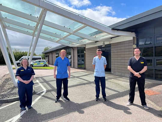 staff at Mid Argyll Hospital