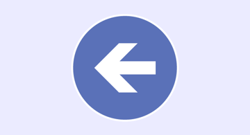 Backwards pointing arrow